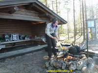 Picnic on lake saimaa